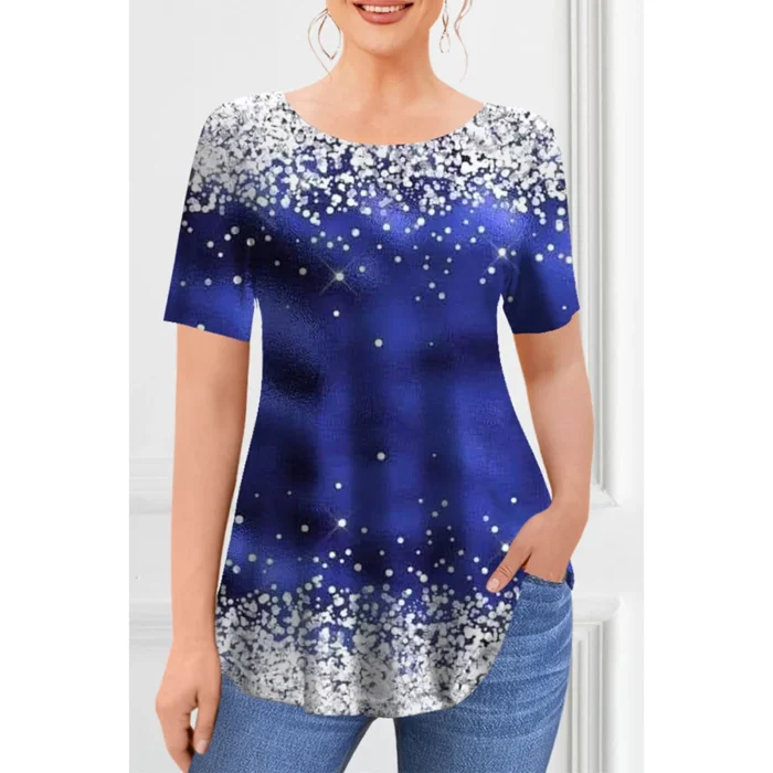 New Women's T-Shirts Spring Clothing Floral Graphic - Image 5