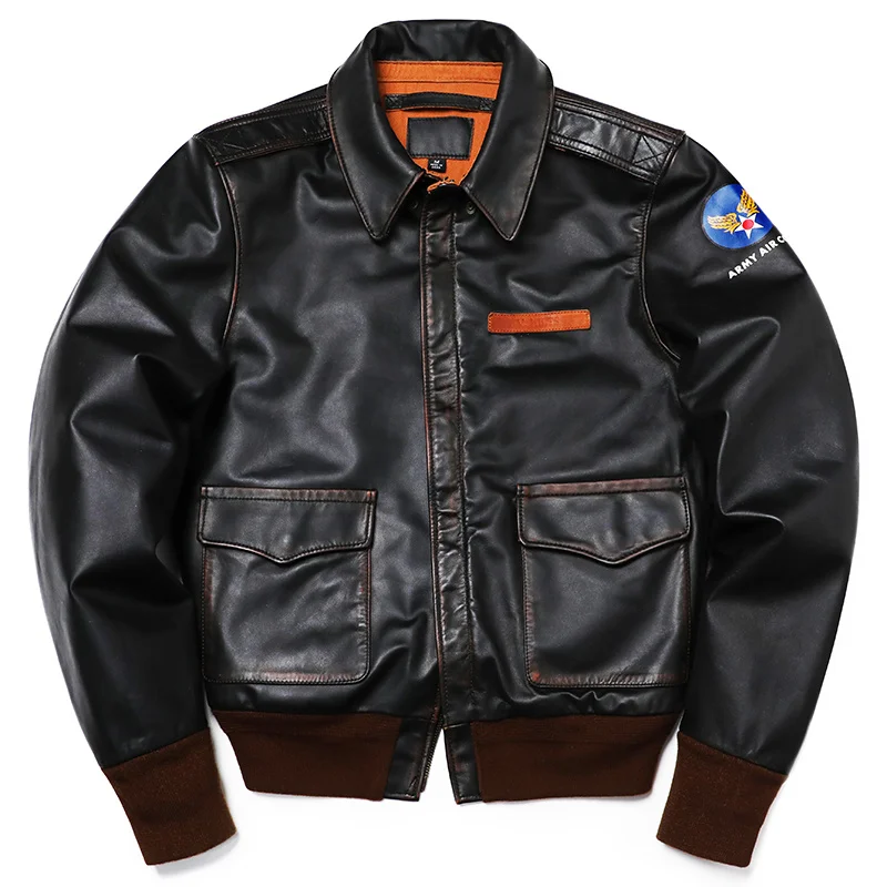Classic A-2 Type Horsehide Us Air Force Genuine Leather Jacket