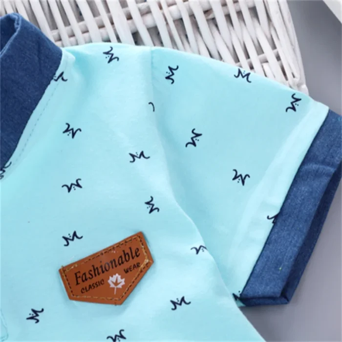 2PCS Baby Set Summer Fashion All over Print - Image 4