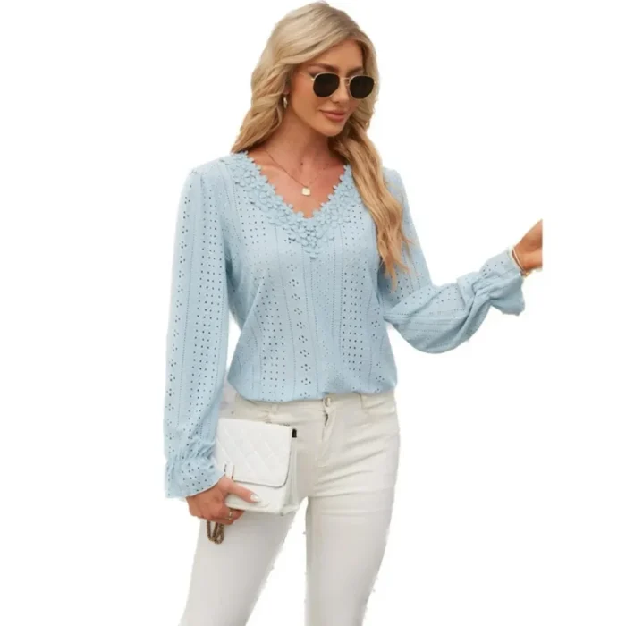 Women Clothing Autumn Vintage Shirts for Women - Image 4