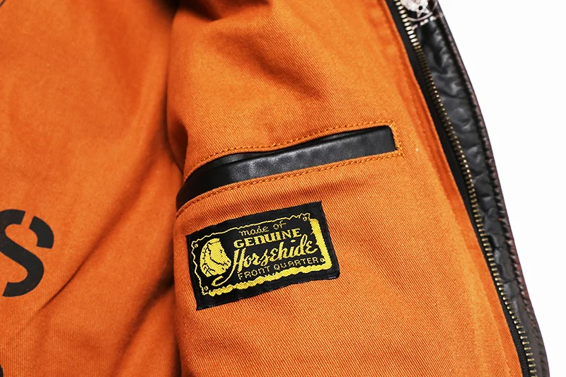 Classic A-2 Type Horsehide Us Air Force Genuine Leather Jacket - Image 6