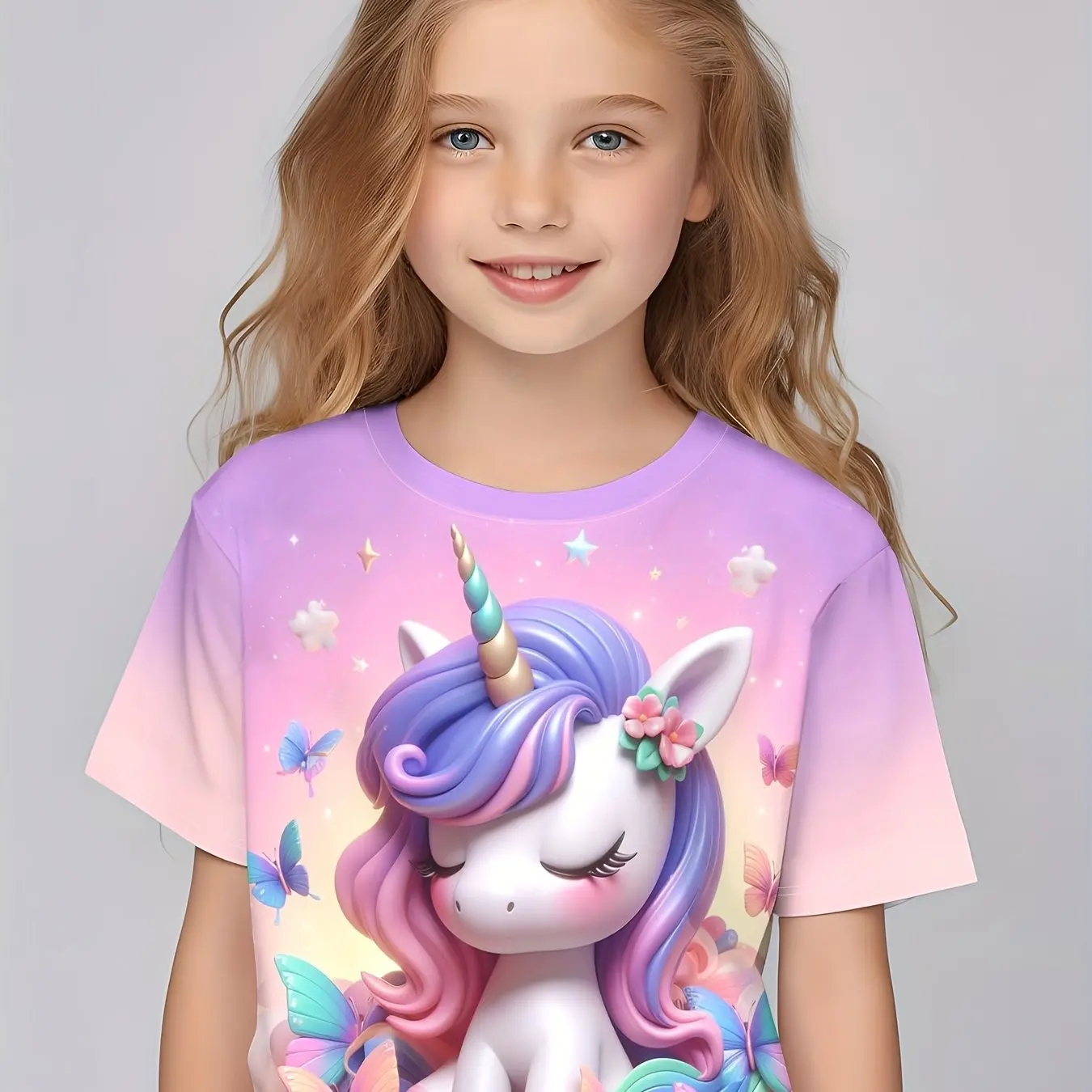 Children Clothing Girls Enchanting 3d Print - Image 3